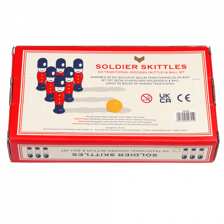 Soldier Skittles Wooden Toy