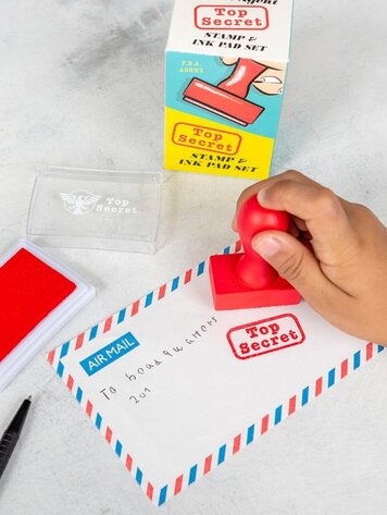 Top Secret Stamp And Ink Set