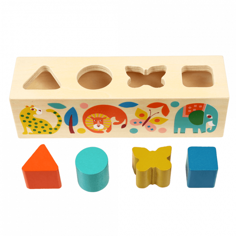 Wooden Shape Sorter - Wild Wonders