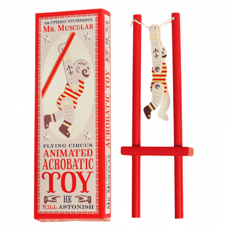 Wooden Acrobatic Toy - Mr Muscular