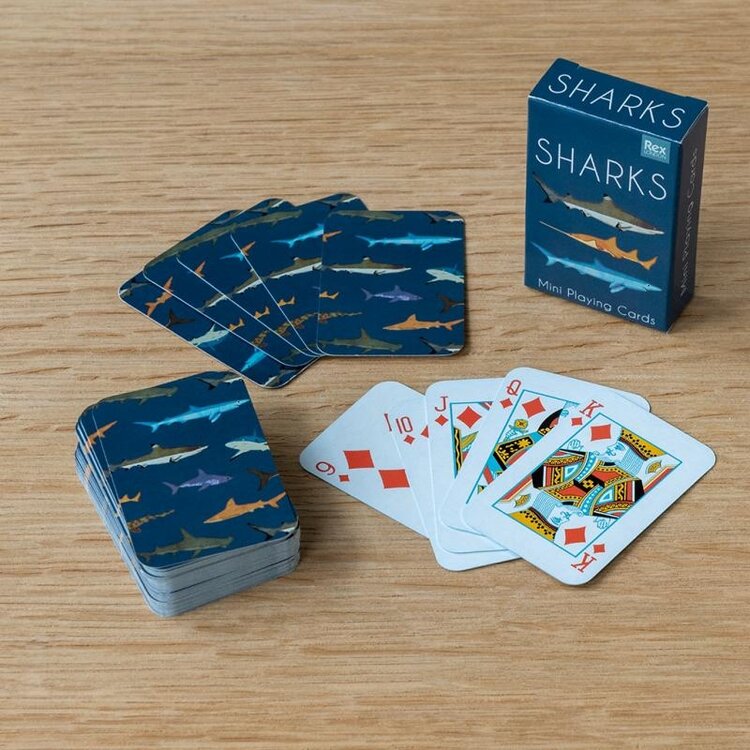 Mini Playing Cards - Sharks