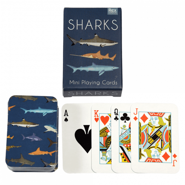 Mini Playing Cards - Sharks