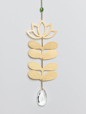 Lotus & African Turquoise Suncatcher