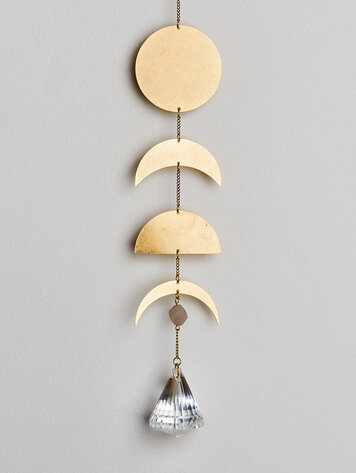 Moon Phase & Moonstone Suncatcher
