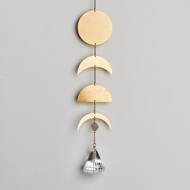 Moon Phase & Moonstone Suncatcher
