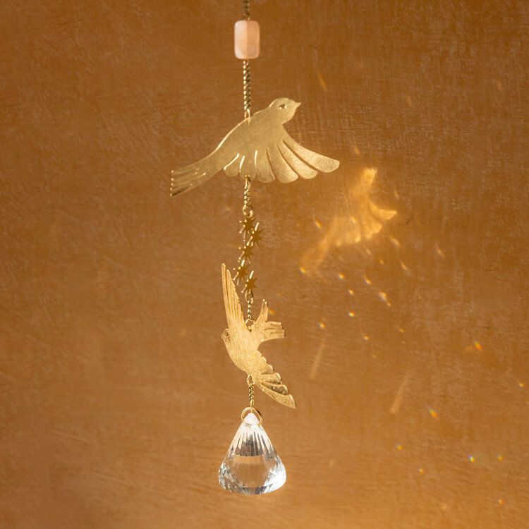 Bird & Sunstone Suncatcher