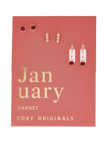 Gold Birthstone Earrings