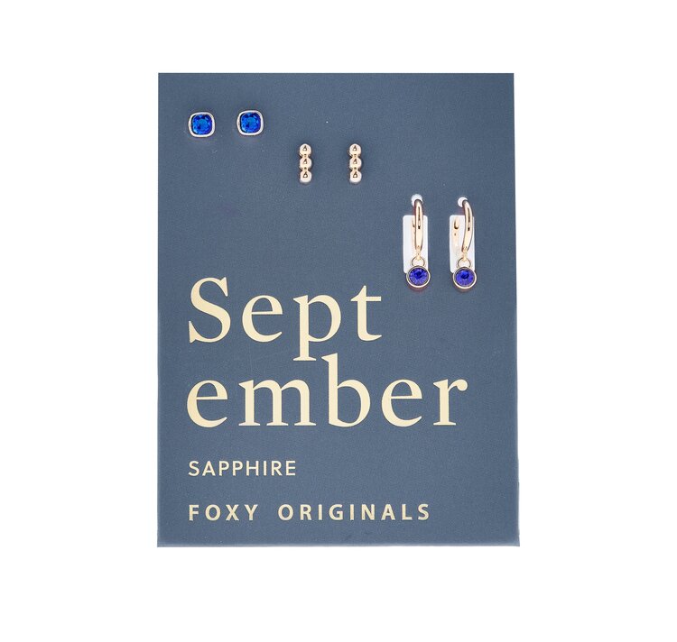 Gold Birthstone Earrings