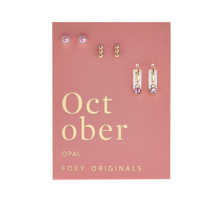 Gold Birthstone Earrings