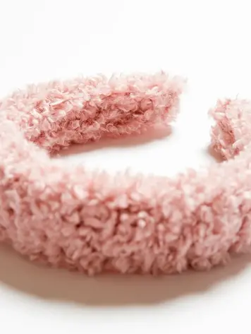 Baby Pink Boucle Hair Band