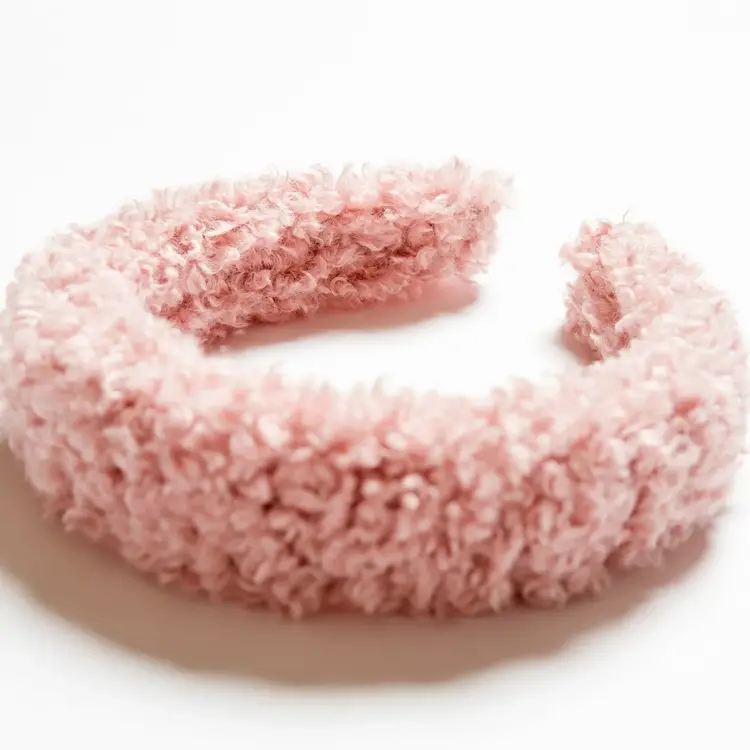 Baby Pink Boucle Hair Band