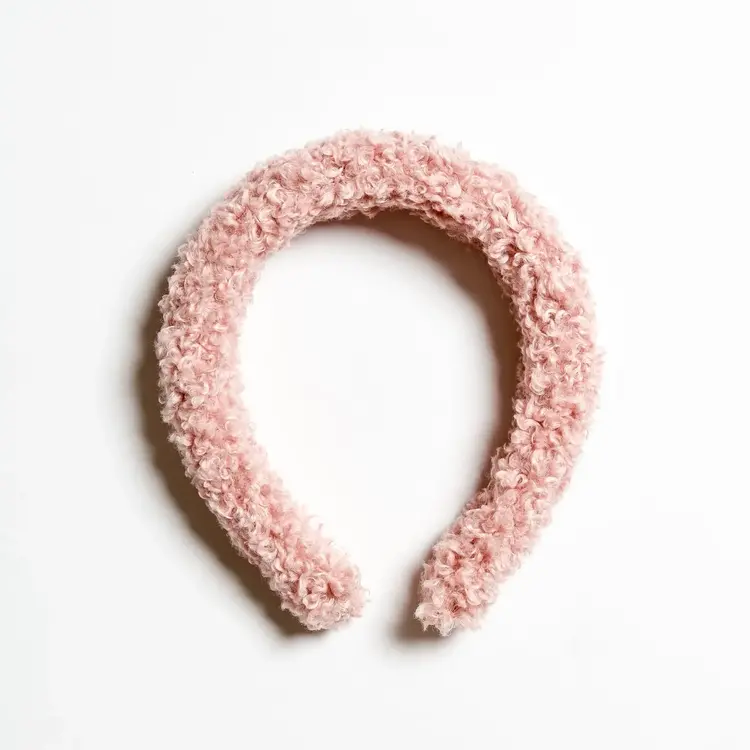 Baby Pink Boucle Hair Band