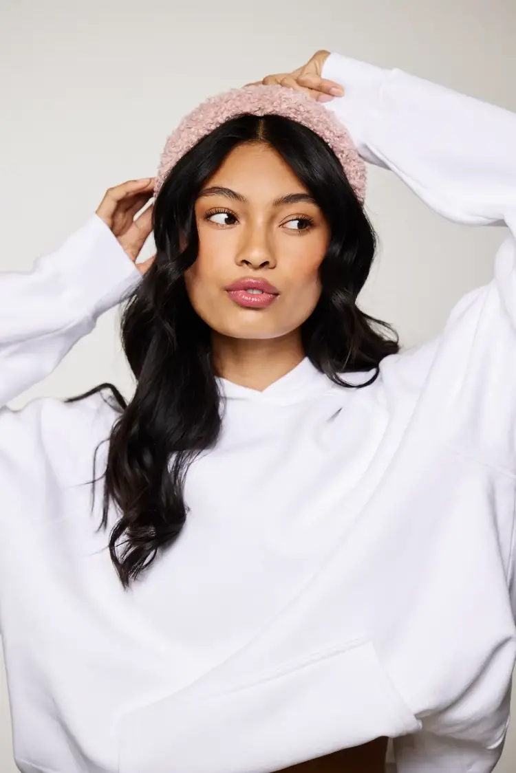 Baby Pink Boucle Hair Band