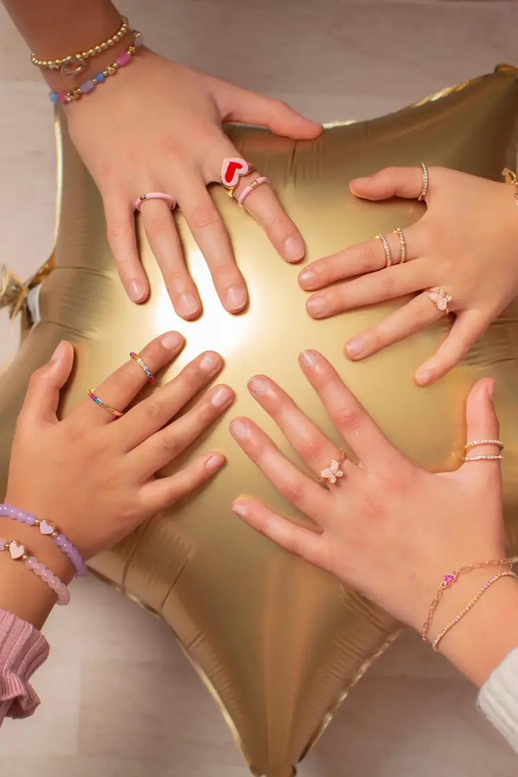 Butterfly Garden Rings Set