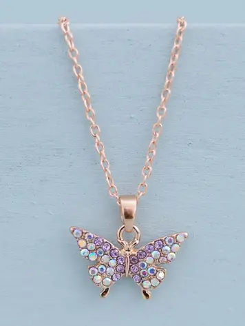 Butterfly Gem Necklace