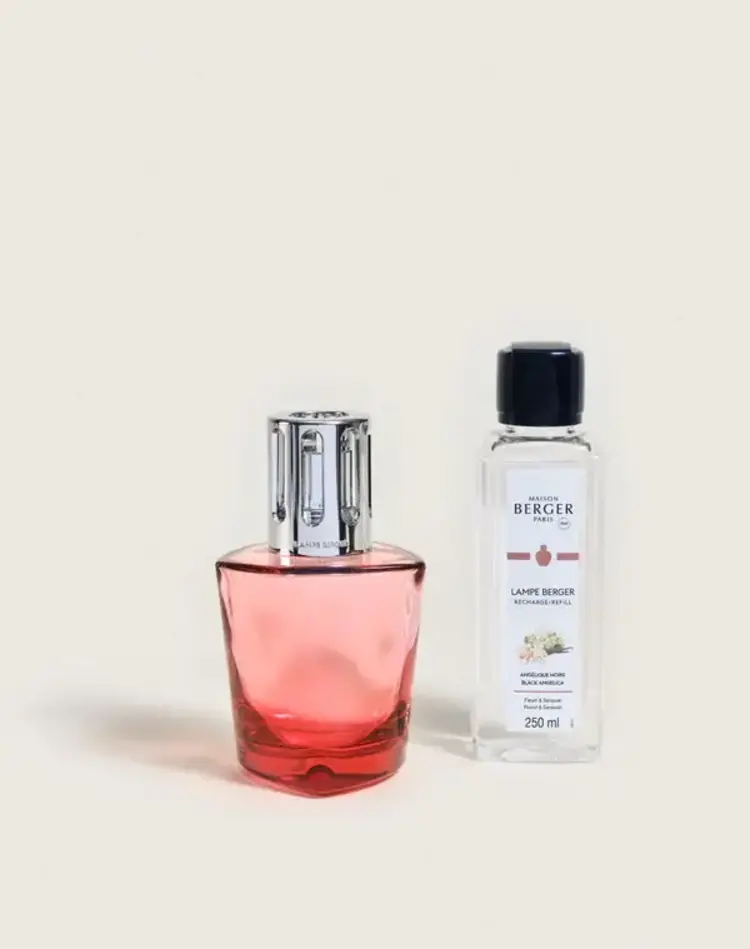 Red Terra Lamp with Black Angelica