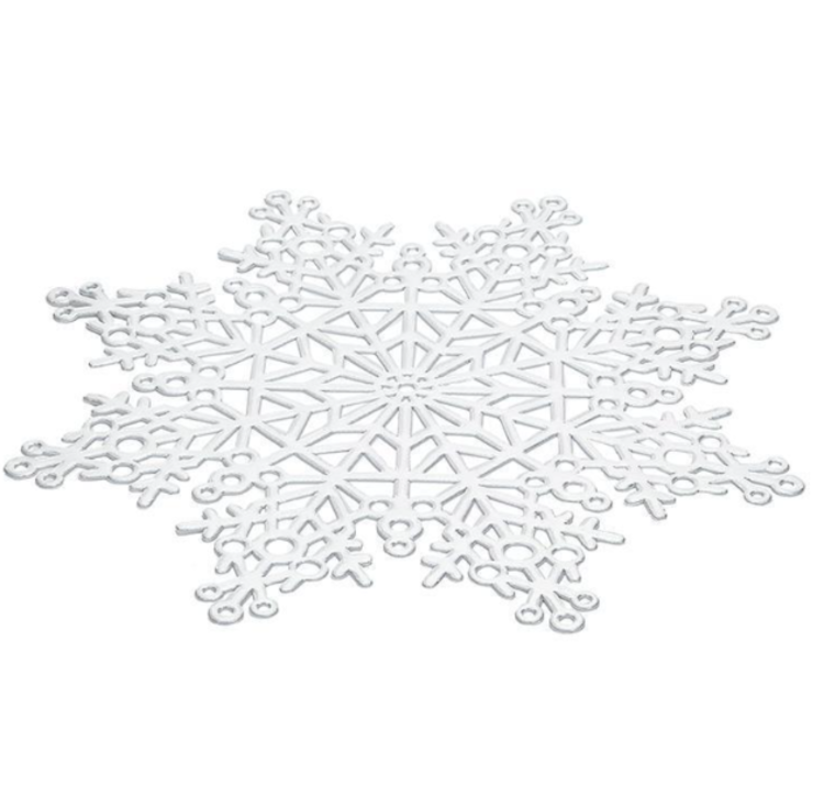 Silver Snowflake Placemat