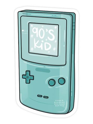 90s Kid Gameboy Sticker