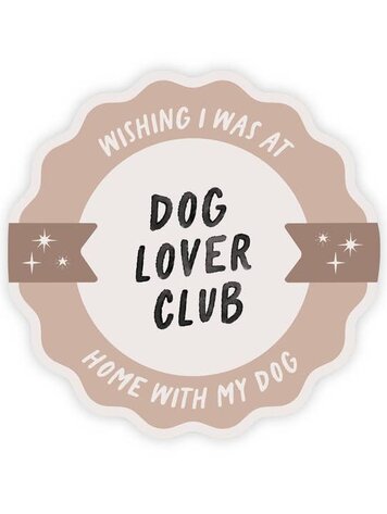 Dog Lover's Club Sticker