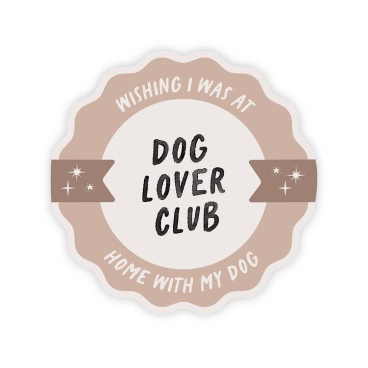 Dog Lover's Club Sticker