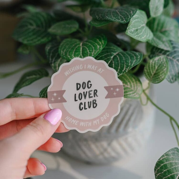 Dog Lover's Club Sticker