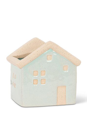 Small Aqua House Planter