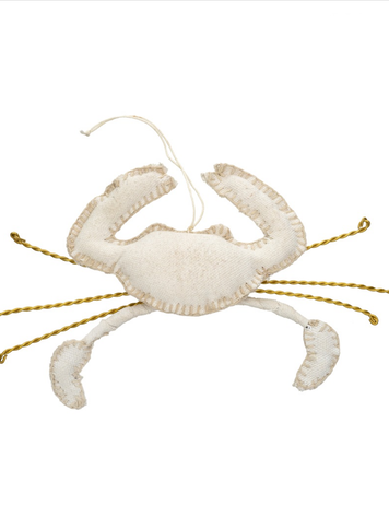 Canvas Crab Ornament