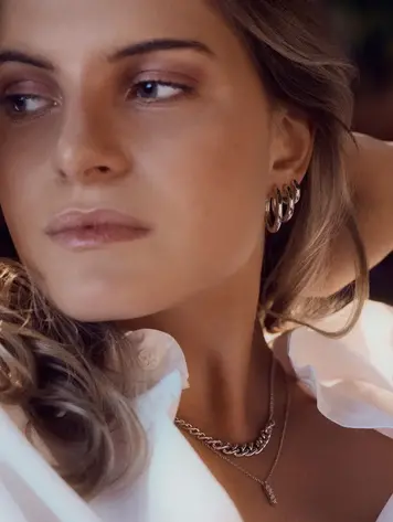 Large Carrara Pianura Earrings