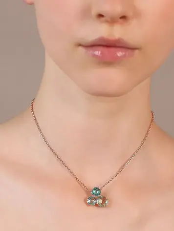 Faceted Mosaic Cut Necklace