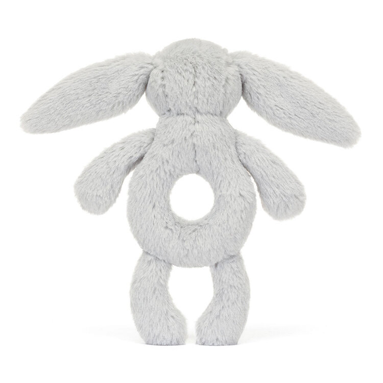 Jellycat Inc Bashful Silver (Grey) Bunny Ring Rattle