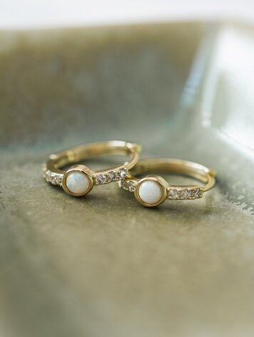 Opal Gleam Hoops