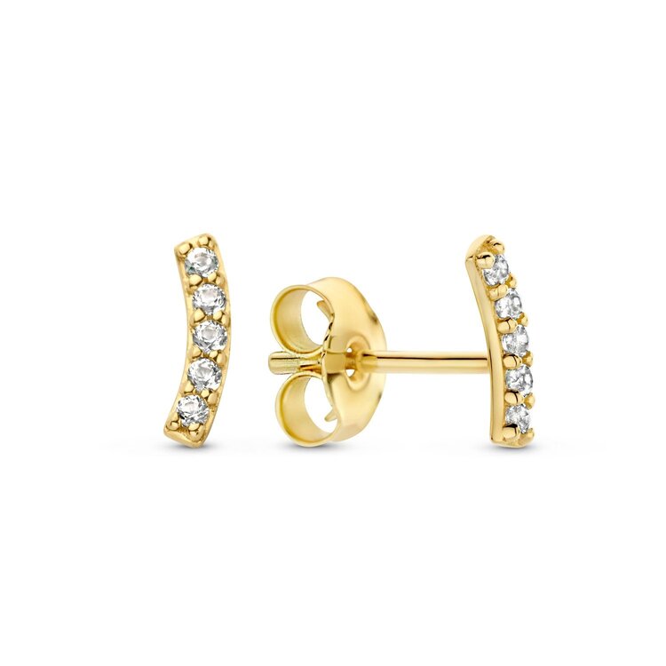 Letizia Topaz Curve Studs