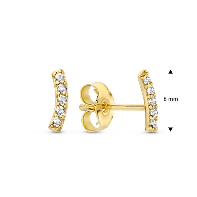 Letizia Topaz Curve Studs