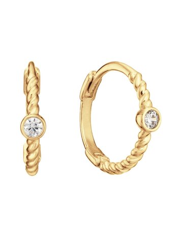 Oasis White Topaz Hoops