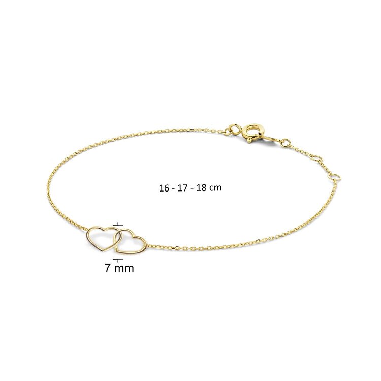 Double Heart Bracelet