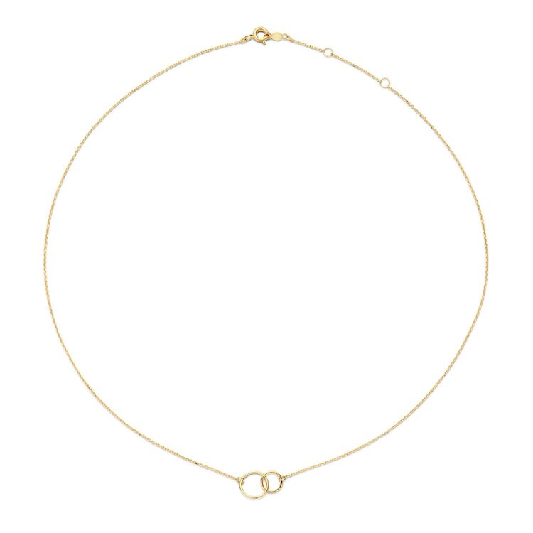 Double Circle Necklace