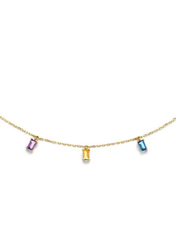 Medina Triple Gem Necklace