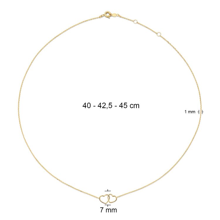 Double Heart Necklace