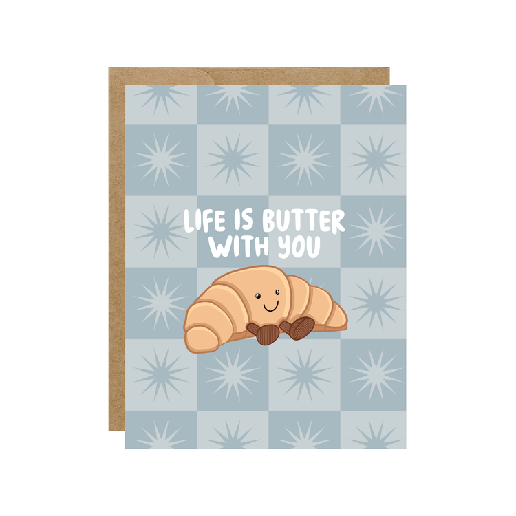 Butter with You Croissant Jelly Card