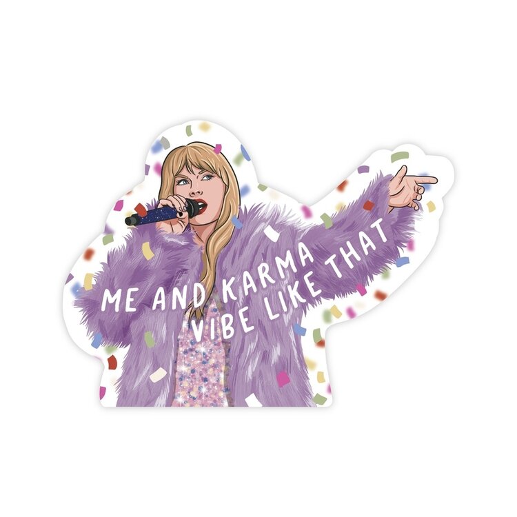 Taylor Karma Confetti Sticker