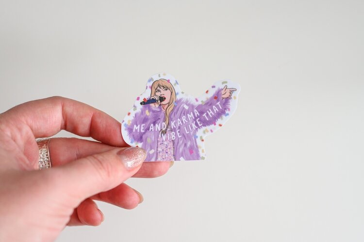 Taylor Karma Confetti Sticker