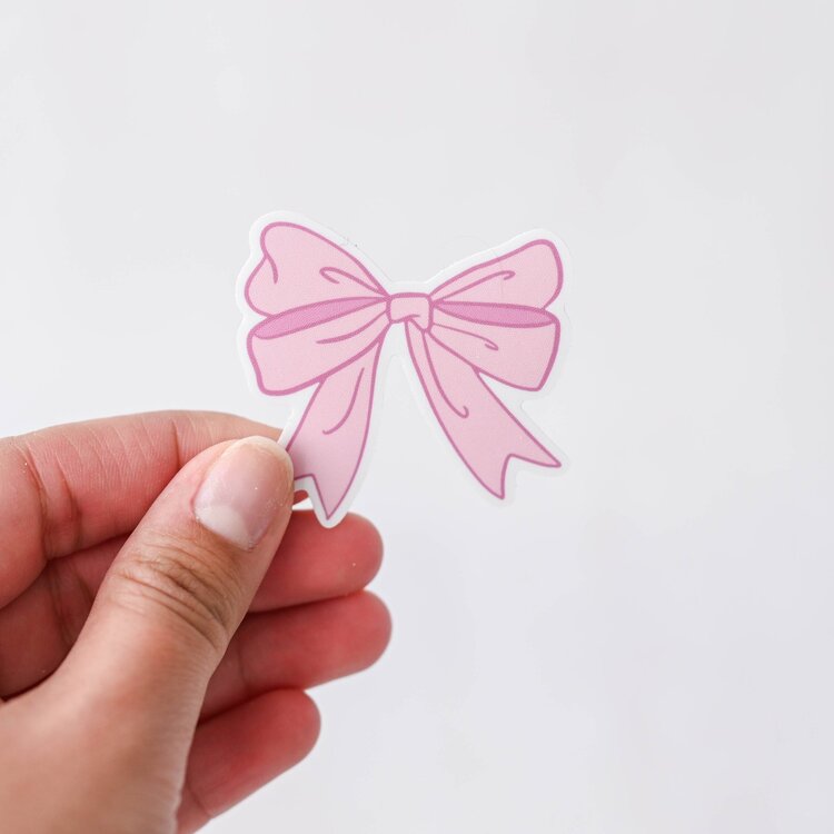 Pink Coquette Double Bow Sticker