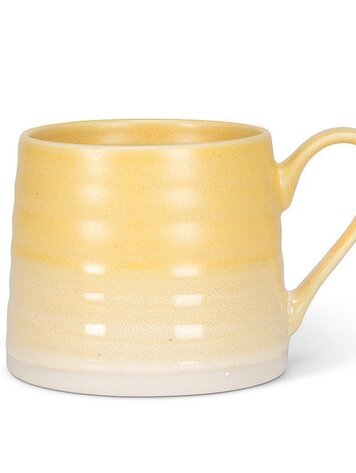 Ridged Mug Yellow