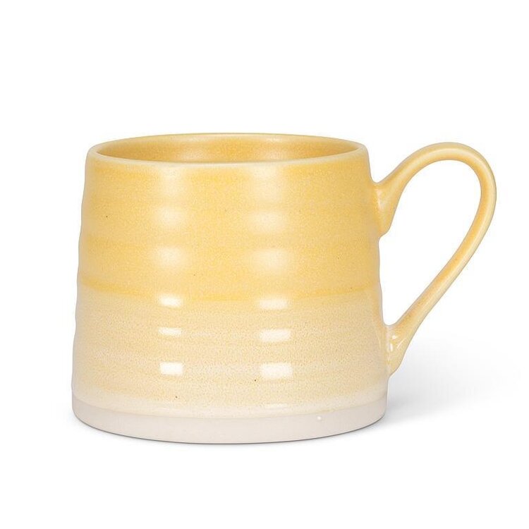 Ridged Mug Yellow
