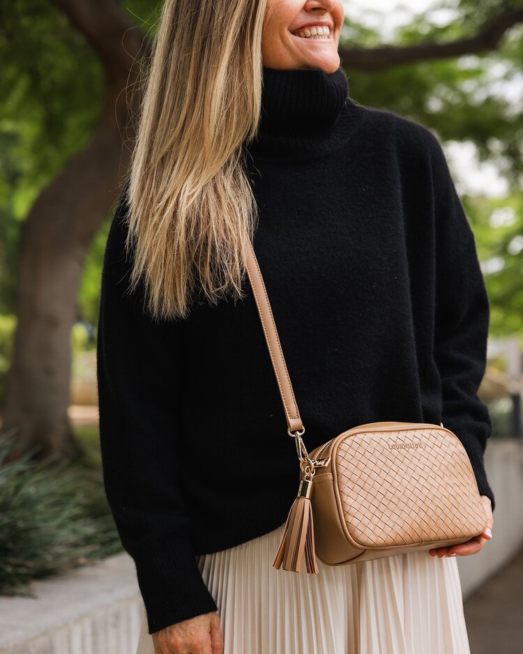Jacinta Woven Crossbody Bag