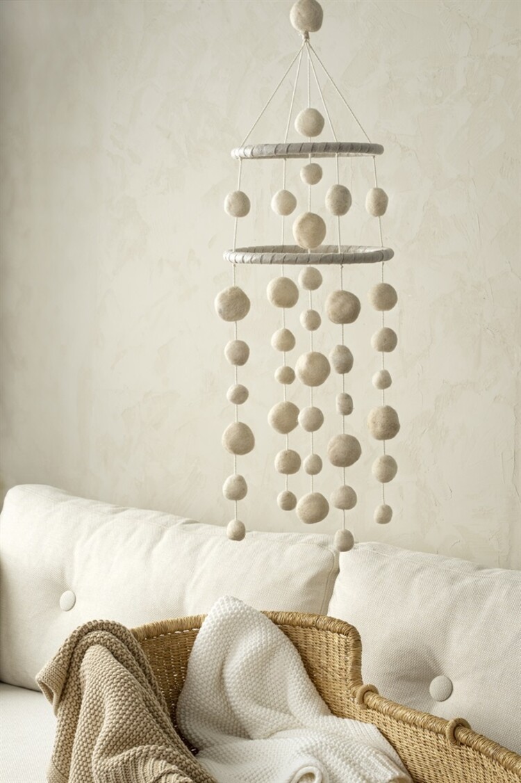 Pom Pom Felt Mobile