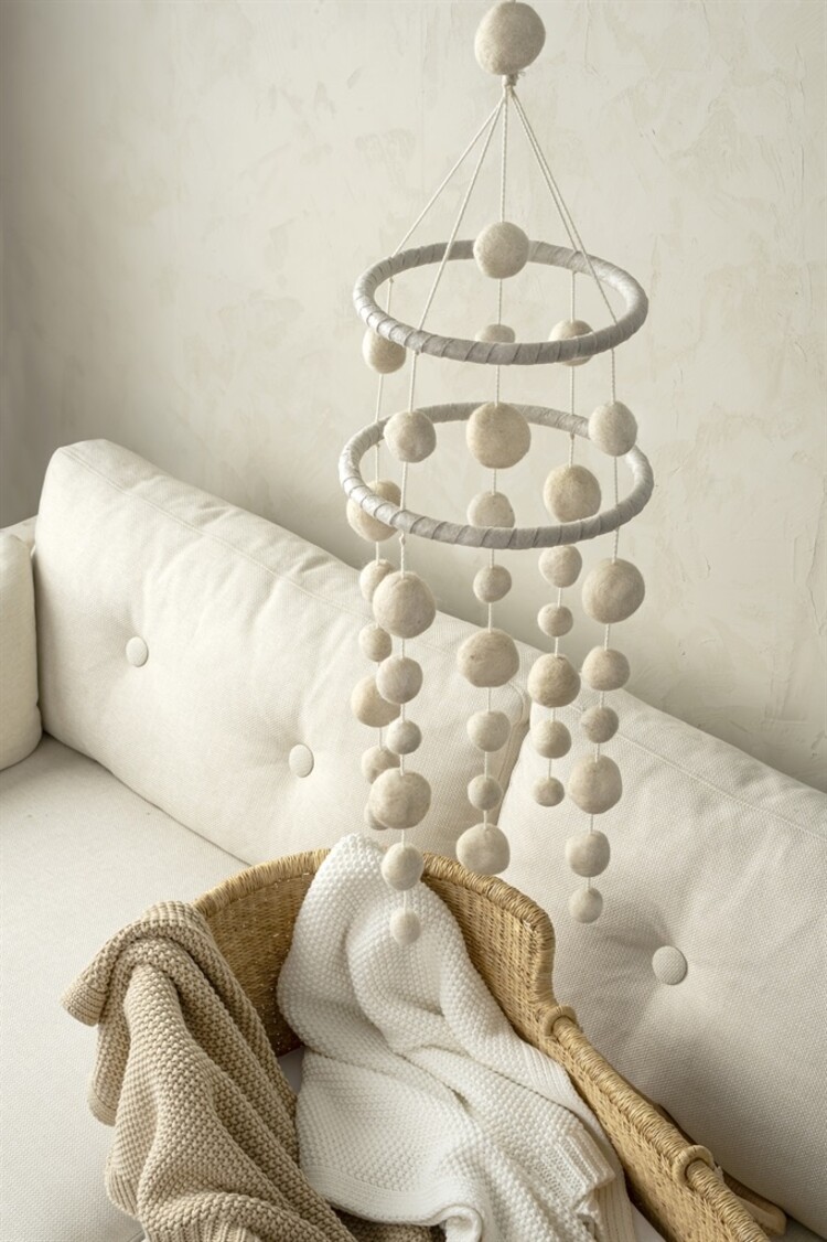 Pom Pom Felt Mobile