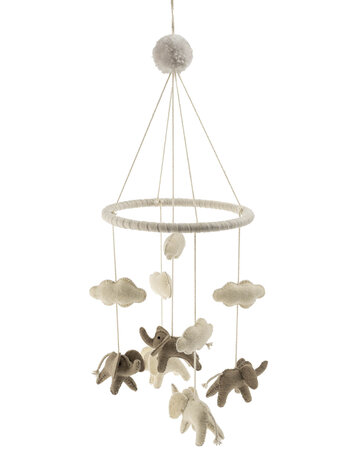 Elephant Felt Mobile