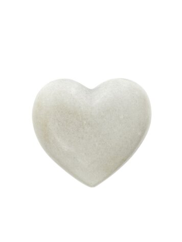 Small White Marble Heart