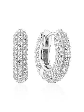 Carrara Earrings CZ 925 Sterling Silver